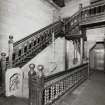 Interior.
View of main staircase at first floor level.