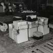 View of moulds in mould preparation area