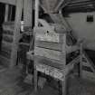 Interior. first floor of mill, view from NW of mill machinery towards S end of the mill