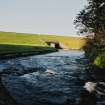 General view of dam and sluice outlet from SE