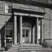 View of main doorway with portico.