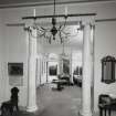 Interior.  Ground floor, inner hall, view of opening to outer entrance hall.