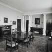 Interior.  Ground floor, view of dining room from near doorway.