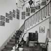 Interior.  Ground floor, view of stairway.