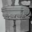 Strathmore aisle, detail of column capital on north wall