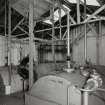 Interior.
View of grain distilling from NW of Cookers Nos. 1 and 2.