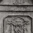 Detail of headstone.