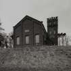 View from ENE of E end of Filter House and water tower.