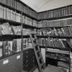 Interior, Montrose Town House.
View of document store on first floor from south east.