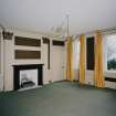 Interior. Ground floor View of the Central Saloonl from NE showing 18th century paneling, giant corinthian pilasters and early 19th century fireplace