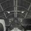 Interior.  First Floor recreation hall roof detail
