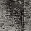 Copy of historic photograph showing detail of tower S door.