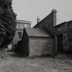 N entrance buildings from W