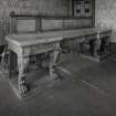 Interior. Dining room Detail of original neo-classical sideboard