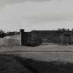 View of exterior of wall from E
