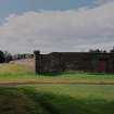 View of exterior of wall from E