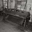 1st floor: Detail of large guillotine, made by Fecken-Kirfel of Aachen, Germany