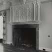 Interior.
Detail of fireplace in drawing room.
