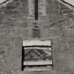 Detail of gable of barn.  Photographed 26 January 1994