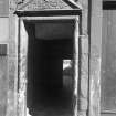 Pedimented doorway