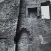 Dundee, Caird Park, Mains Castle, interior.
Detail of fireplaces.