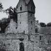 Dundee, Caird Park, Mains Castle.
General view of tower.