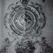 Dundee, Broughty Ferry, Camphill Road, Carbet Castle, interior.
Detail of Ground Floor Dining Room ceiling.