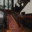 Interior. View of staircase hall from South