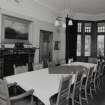 Interior. View of dining room from North