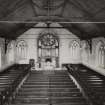 Interior view of church from South.