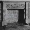 Interior.
Ground Floor, North-West apartment, fireplace in West wall.