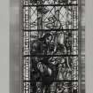 Detail of stained glass window.