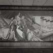 Detailed view of mural in Foyer of offices, painted by GH Scales in 1950, and depicting the industries of Scotland.