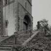 Detail of entrance steps