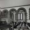 Interior, view from West showing Eat transept and organ