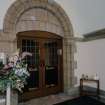 Interior, view of entrance porch