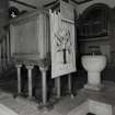 Interior, detail of pulpit