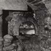 Interior.North Range.Ground Floor. West Apartment, detail of oven in NW angle.