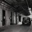 Interior.
View of carding and drawing machine room from South-West showing Albion lorry.