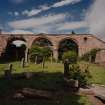 View of ruins from S