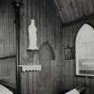 Interior. Detail of NW corner showing vestry door