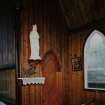 Interior. Detail of NW corner showing vestry door