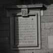 Achterarder, High Street, Aytoun Hall
Detail of 1902 commemorative plaque on South facade.