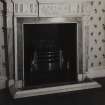 Battleby House, interior.
General view of fireplace in Study, First Floor.