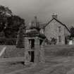 Bendochy Parish Church.
View of manse & belfry.