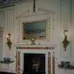 Interior. 1st floor. Small Drawing room. Detail of fireplace