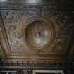 Interior. 1st floor. Picture staircase. Detail of ceiling