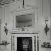 Interior. 1st floor. Small Drawing room. Detail of fireplace