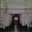 Interior. 1st floor. Dining room. Detail of fireplace