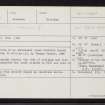 Strichen Mains, NJ95SW 1, Ordnance Survey index card, Recto